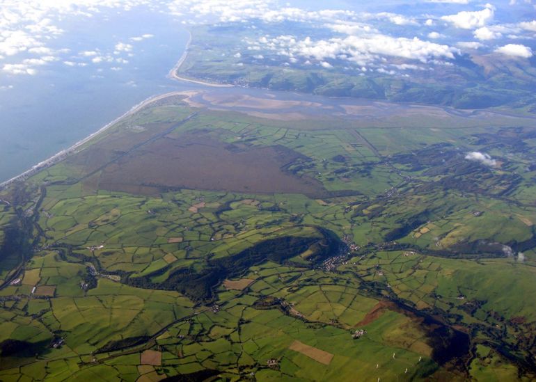Dyfi, aerial view