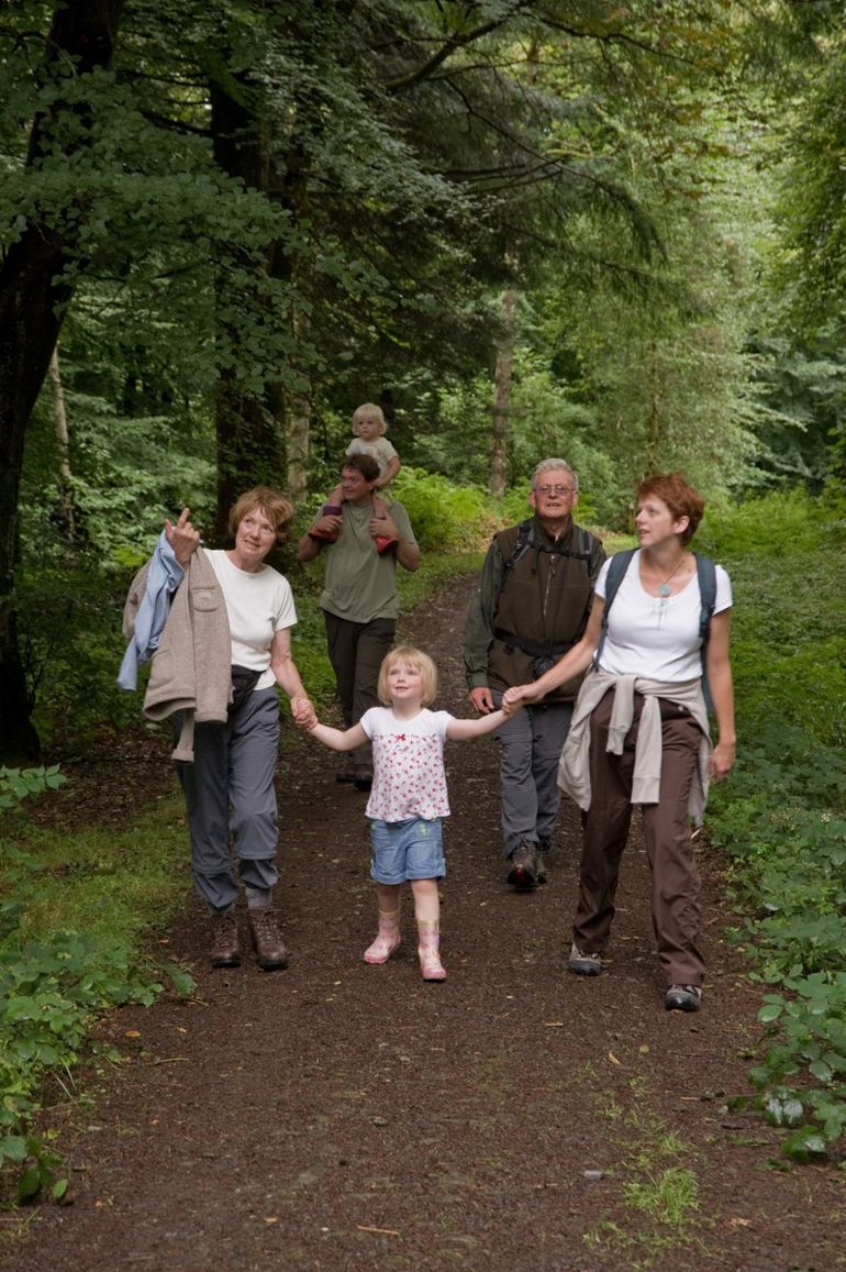 Family walking