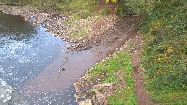 Image of Silt pollution at Llangattock