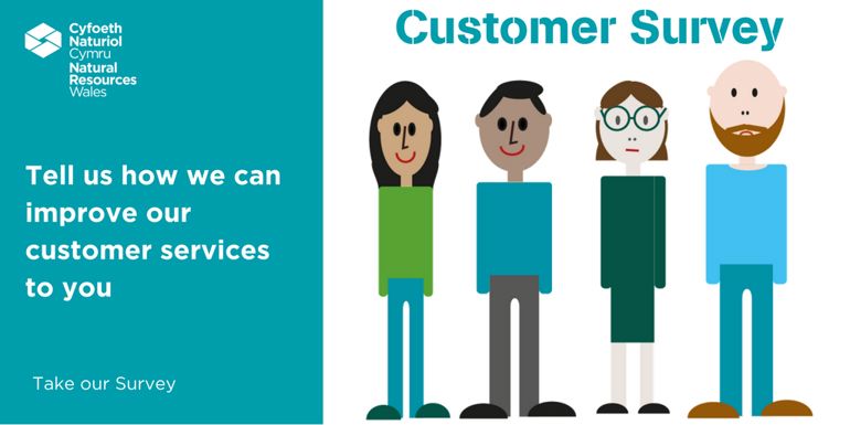 Customer Survey graphic - tell us how we can improve our customer services to you