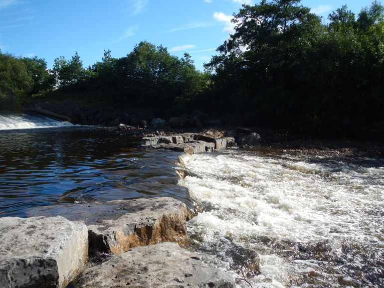 Fish pass on the River Tawe in Panteg
