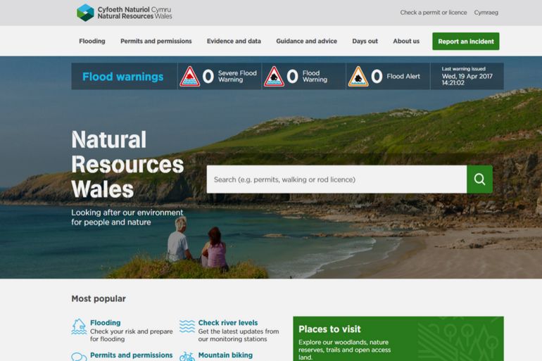 New-look homepage