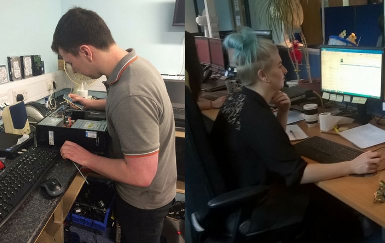 Our apprentices at work