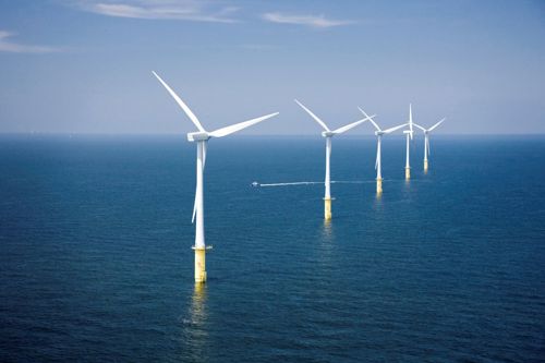 North Hoyle windfarm near Prestatyn