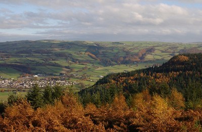 Conwy Valley mixed habitats Wales