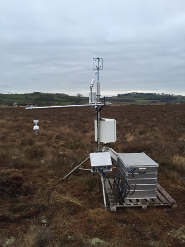 Flux Tower at Cors Caron NNR (Photograph credit Alex Cumming UKCEH)